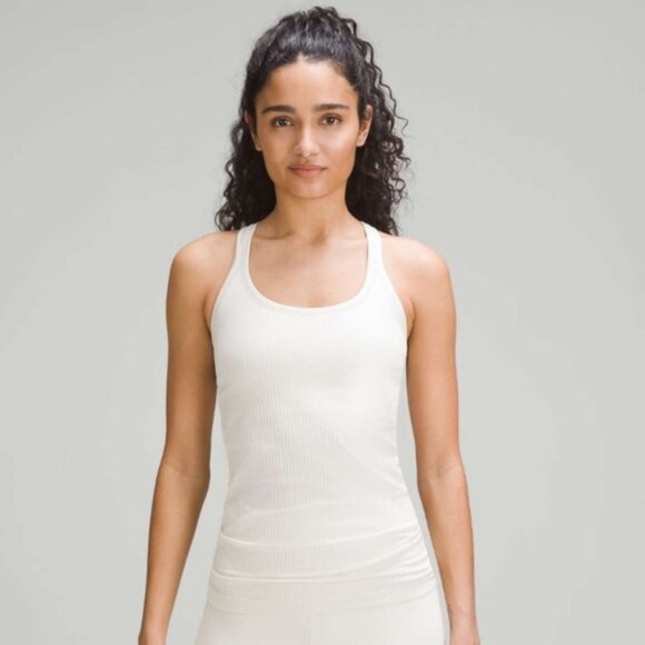 Lululemon Ebb to Street in Bone Tank Top Size 8 - Picture 1 of 6